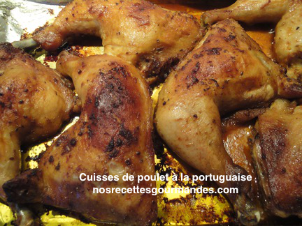 Cuisses de poulet à la portuguaise