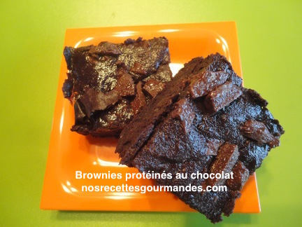 brownies protéinés au chocolat