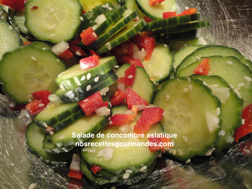 Salade de concombre asiatique