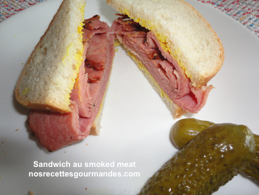 Sandwich au smoked meat